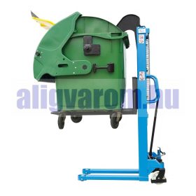   Szemétprés adapter, hulladékprés magasemelésű raklapmozgató targoncához. Egybeépíthető 1500 kg, 1600 mm emelésű magasemelővel