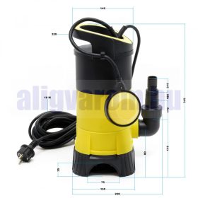   Szennyvízszivattyú 1100W 15 000 l/h szemcseméret legfeljebb Ø35 mm-ig