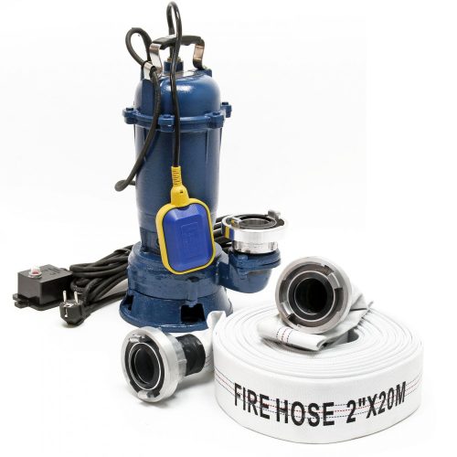 Szennyvízszivattyú 750W 16 000 l/h 20 méteres tömlővel és úszókapcsolóval