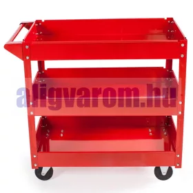   Szerszámos kocsi 3 szintes szerszámkocsi 100 kg teherbírással önbeálló kerékkel