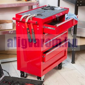   Szerszámos kocsi 5 fiókos 100 kg teherbírással önbeálló, fékezhető kerékkel