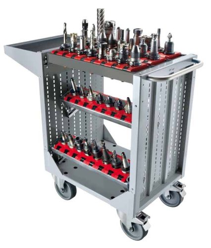 Gurulós acél szerszámkocsi 107,7x93,2x51,4 cm szerszámtartó 540 kg teherbírás 30 db szerszám befogóval