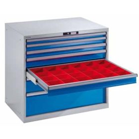   Ipari acél szerszámtartó 7 fiókkal 100x102,3x72,5 cm fiókok teherbírása 75 kg