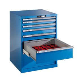   Ipari acél szerszámtartó 7 fiókkal 100x71,7x72,5 cm fiókok teherbírása 75 kg