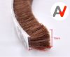 Öntapadós ajtószigetelő kefe, szélfogó üvegajtó kefe barna 7x12 mm ajtókefe vitrin tömítés