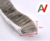 Öntapadós ajtószigetelő kefe, szélfogó üvegajtó kefe szürke 7x12 mm ajtókefe vitrin tömítés