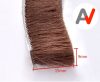 Öntapadós ajtószigetelő kefe, szélfogó üvegajtó kefe barna 9x15 mm ajtókefe vitrin tömítés