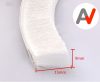Öntapadós ajtószigetelő kefe, szélfogó üvegajtó kefe fehér 9x15 mm ajtókefe vitrin tömítés