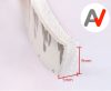 Öntapadós ajtószigetelő kefe, szélfogó üvegajtó kefe fehér 9x5 mm ajtókefe vitrin tömítés
