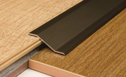 AV szintkiegyenlítő profil bronz 7-12 mm szintkülönbség 90 cm öntapadó eloxált alumínium burkolatváltó