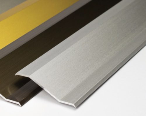 AV szintkiegyenlítő profil ezüst 7-12 mm szintkülönbség 90 cm öntapadó eloxált alumínium burkolatváltó