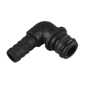   Membránszivattyú könyök csatlakozó adapter. 1/2" csőcsatlakozó, 3/4" O gyűrűs csatlakozó 