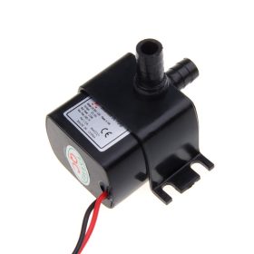   12V 3,6W 240 l/h Szivattyú vízálló, olajálló pumpa 9 mm csőcsatlakozók, lecsavarozható rögzítőkengyellel, IP68 folyadékba meríthető