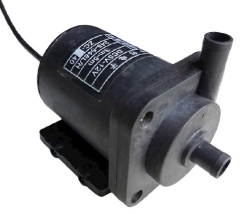 12V 12W Szivattyú, pumpa IP68 vízmentes 2x9 mm bilincses Típus: ZC-B40 65 °C kenőszivattyú  keringtető hűtőszivattyú