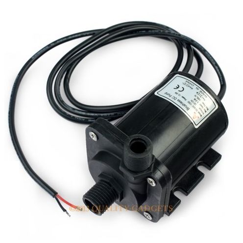 12V 12W 500 l/h Elektromos szívattyú, pumpa 12V 1A IP68-vízmentes 1/4"  DC40E-1250 65 °C kenőszivattyú  keringető hűtőszivattyú vágógép