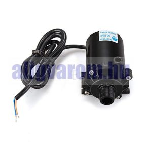   24V 20W 450 l/h keringető merülő szivattyú, pumpa IP68 vízmentes 10 és 15 mm bilincses 65 °C ZC-A40