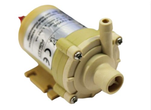 24V 25W 390 l/h nyomásálló napkollektor szivattyú, keringető pumpa bilincses szolár rendszerhez is 100 °C fűtőszivattyú hűtőszivattyú