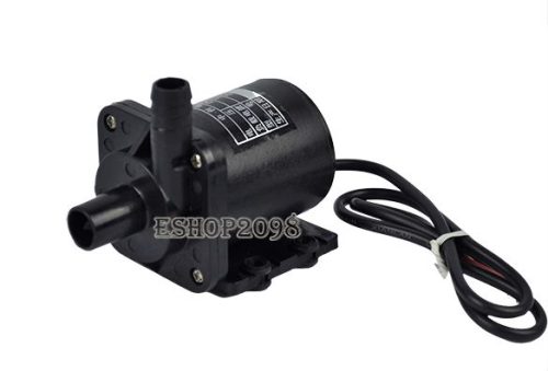 12V 7,2W 450 l/h Szivattyú, pumpa IP68 Típus: ZC-A40 65 °C kenőszivattyú  keringető hűtőszivattyú 11 és 14 mm bilincses csőcsatlakozó