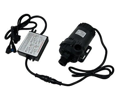 24V 100W 3450 l/h keringető szivattyú, fordulatszám szabályozóval, pumpa IP68-vízmentes külső menetes