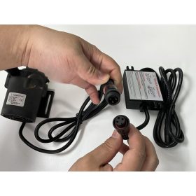   24V 80W 550 l/h Professzionális, nagy teljesítményű 24V DC keringtető mikroszivattyú – vízhez, olajhoz, hűtéshez és nyomásfokozáshoz IP68-vízmentes