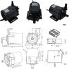 24V 80W 550 l/h Professzionális, nagy teljesítményű 24V DC keringtető mikroszivattyú – vízhez, olajhoz, hűtéshez és nyomásfokozáshoz IP68-vízmentes 