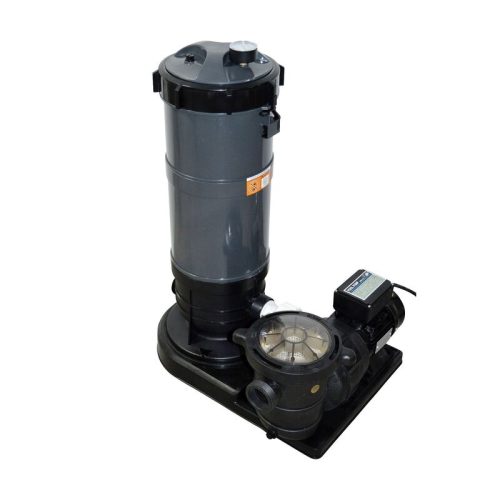 Vízforgató szivattyú nagy méretű szűrővel 11,4 m³/h teljesítményű 35000 literes vízkapacitású medencékhez