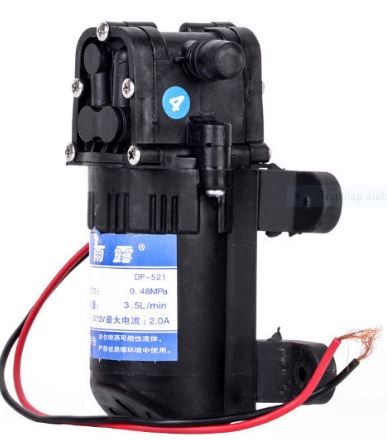 12V 25W 4,8 bar 210 l/h önfelszívó, membrán pumpa permetező kenőszivattyú keringető vágógép hegesztőgép hűtő szivattyú 