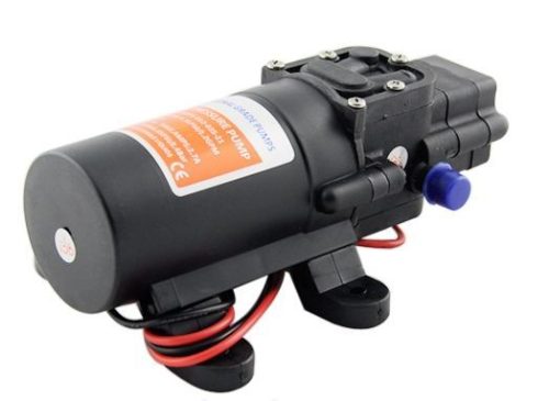 Önfelszívó membrán szivattyú 12V 30W 2,4 bar 260 l/h pumpa permetező kenőszivattyú keringető vágógép hegesztőgép hűtő szivattyú 