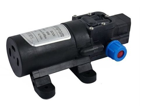 Szivattyú önfelszívó 12V 60W 8 bar 300 l/h nagynyomású pumpa, menetes csatlakozás, permetezőgép permetező keringető hűtőszivattyú 