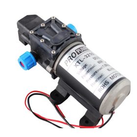   Permetezőgép szivattyú 12V 80W 10 bar 360 l/h nagynyomású nagyteljesítményű DC membrán pumpa 360 liter/óra keringető hűtőszivattyú