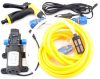 12V autómosó készlet szivargyújtó csatlakozóval. 12V 80W önfelszívó szivattyú + slag + locsoló fej