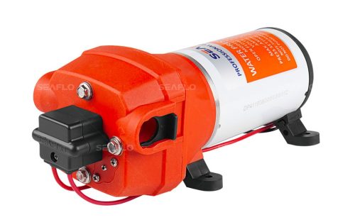 Nagyteljesítményű szivattyú Seaflo 12V 180W 2,8 bar 1020 l/h egyenáramú önfelszívós nagynyomású pumpa 1/2" csatlakozó 17 liter/perc permetezőgép