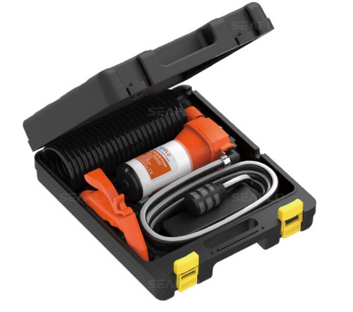 Autómosó locsoló önfelszívó szivattyú készlet slaggal 12V 204W 4,8 bar 1020 l/h egyenáramú membránszivattyúval gyorscsatlakozóval