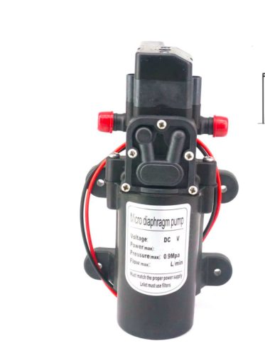 Permetezőgép szivattyú 24V 30W 4 bar 180 l/h önfelszívós membrán pumpa 8 mm szorítós csatlakozó permetező kenő hűtőszivattyú 