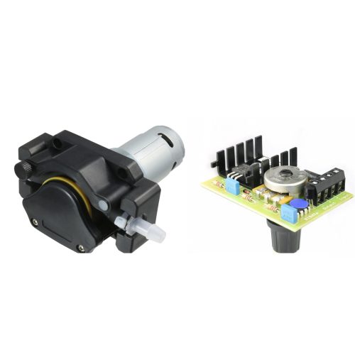 Perisztaltikus szivattyú, laborpumpa, adagoló szivattyú. 24V 1250ml/min szállítási üzemű tömlőpumpa, vezérléssel