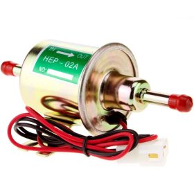  Üzemanyag szivattyú lengő üzemanyag pumpa 12V 1,8A 3-6 bar HEP-02A  Csatlakozó: 2 x 8 mm