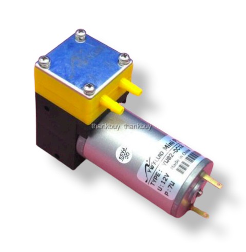 Vákuumszivattyú, 12V 50 kPa 0,5 bar vákuumpumpa 500 mA 3,2 liter/perc levegő, gáz