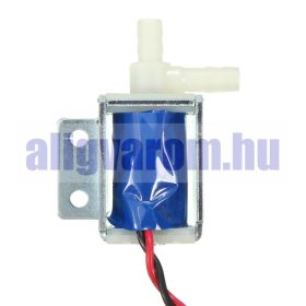   Mágnesszelep alapesetben nyitott 12V mini szolenoid olajszelep, vízszelep, légszelep Csatlakozások: 5,5 mm Feszültségre záró szelep