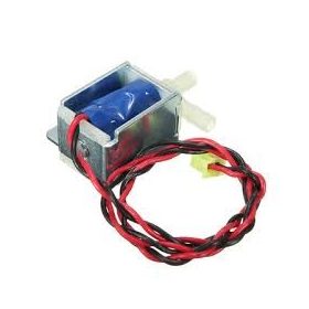   Mágnesszelep alapesetben nyitott 12V mini szolenoid olajszelep, vízszelep, légszelep Csatlakozások: 5,5 mm Feszültségre záró szelep