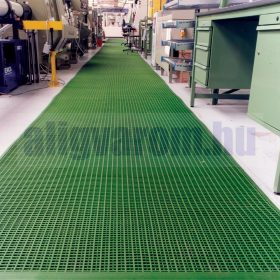   Ipari munkahelyi biztonsági szőnyeg zöld 120 cm széles 10 méter hosszú tekercsprémium kategóriájú