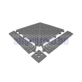   Záróelem sarok univerzális "Corner" szürke 30x30 cm csúszásmentes gumiszőnyeghez 4 db/szett