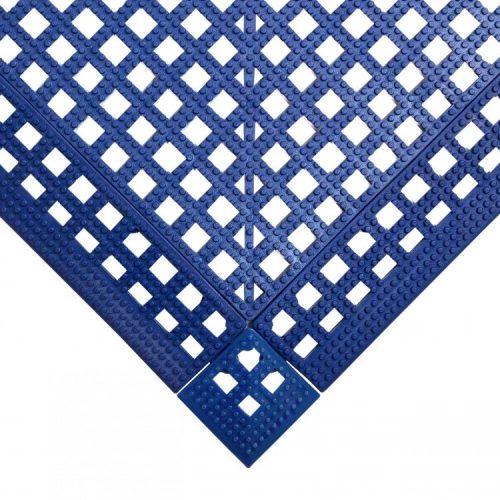 Csúszásgátló gumiszőnyeg kék 30x30 cm 9 darabos padlóburkoló lap uszodákba, szabadidős területekre 