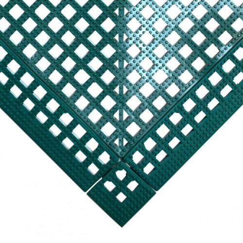 Csúszásgátló gumiszőnyeg zöld 30x30 cm 9 darabos padlóburkoló lap uszodákba, szabadidős területekre 