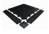 Ferde záróelem pöckös "Male" fekete 30x30 cm csúszásmentes gumiszőnyeghez 3 db/szett