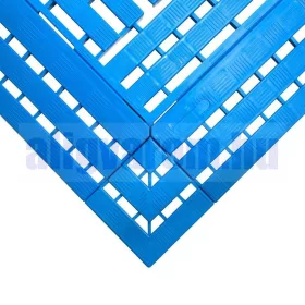   Ferde záróelem kék munkahelyi biztonsági szőnyeghez 60x120 cm