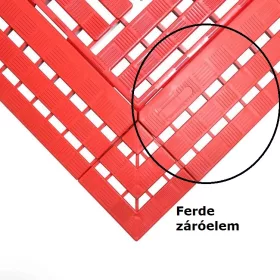   Ferde záróelem narancssárga munkahelyi biztonsági szőnyeghez 60x120 cm