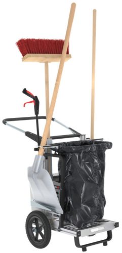 Picobello Mini Pro hulladékgyűjtő kocsi, fix szemeteszsáktartó, eszközökkel együtt