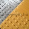  Taktilis útburkolati vezető elem vakok és gyengénlátók részére, sárga PVC-ből, 300x300x0,7 mm-es lap. M01 csík 