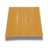  Taktilis útburkolati vezető elem vakok és gyengénlátók részére, sárga PVC-ből, 300x300x5 mm-es lap. M01 csík 