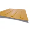  Taktilis útburkolati vezető elem vakok és gyengénlátók részére, sárga PVC-ből, 300x300x5 mm-es lap. M01 csík 
